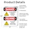 Signmission Do Not Operate Without Guards Bilingual Danger Sign, Aluminum, 7in W x 10in L, 2PK OS-2PACK-DS-A-710-VS-1160 - alternate 4